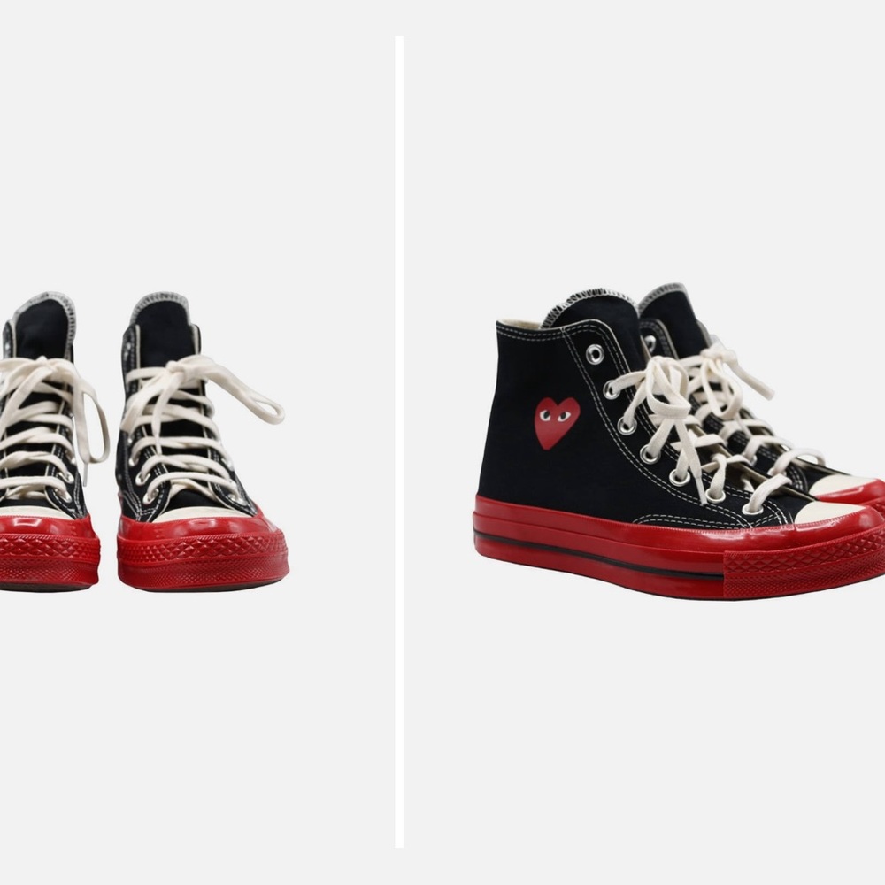 Commes des garçons converse play sneakers